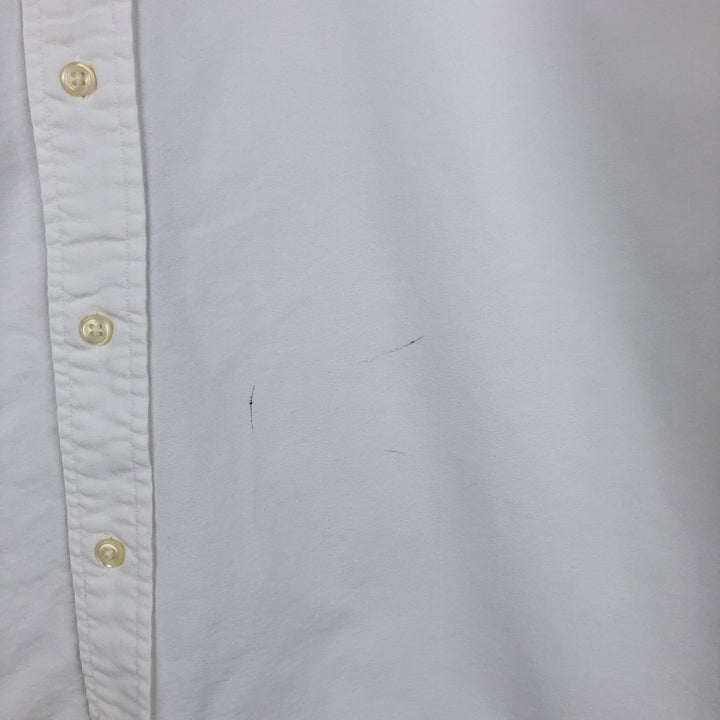 Ralph Lauren YARMOUTH long sleeve button down shirt, men's XL size cotton white type Vintage Second Hand