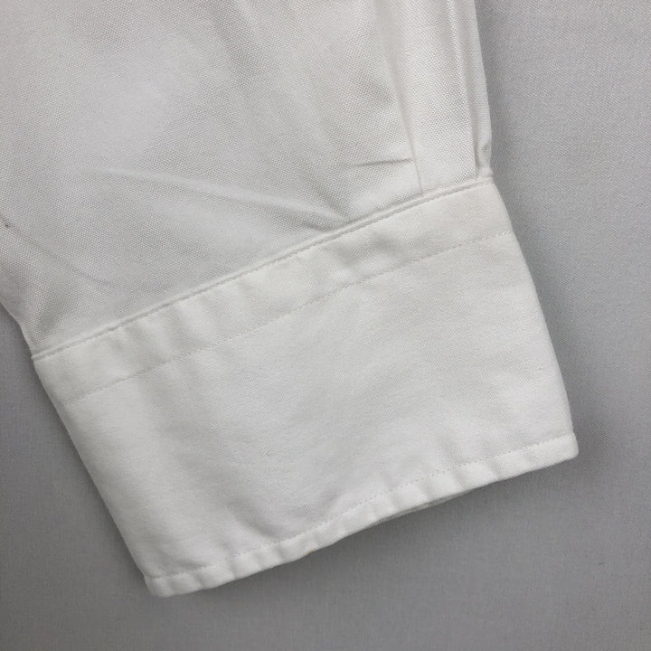 Ralph Lauren Andrew Long Sleeve Cotton Shirt, Men's XL cotton white type Vintage Second Hand