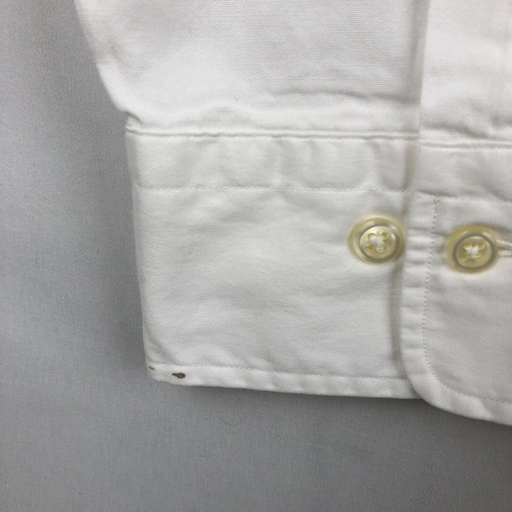 Ralph Lauren Andrew Long Sleeve Cotton Shirt, Men's XL cotton white type Vintage Second Hand