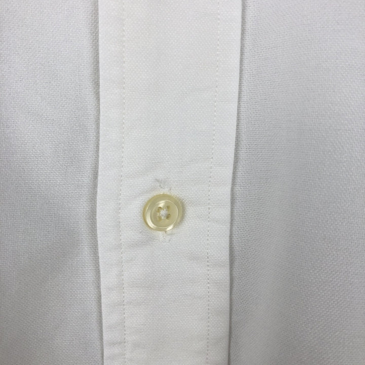 Ralph Lauren YARMOUTH long sleeve button down shirt, men's XL size cotton white type Vintage Second Hand