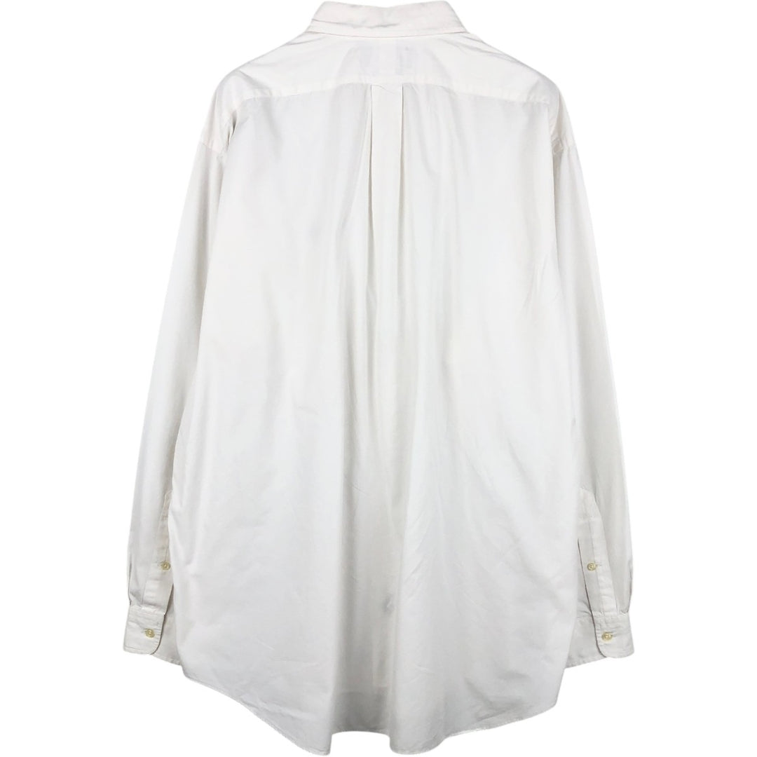 Ralph Lauren BLAKE long sleeve button down shirt, men's XL size cotton white type Vintage Second Hand