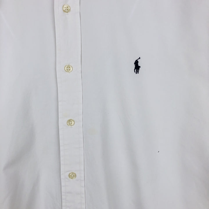Ralph Lauren BLAKE long sleeve button down shirt, men's XL size cotton white type Vintage Second Hand