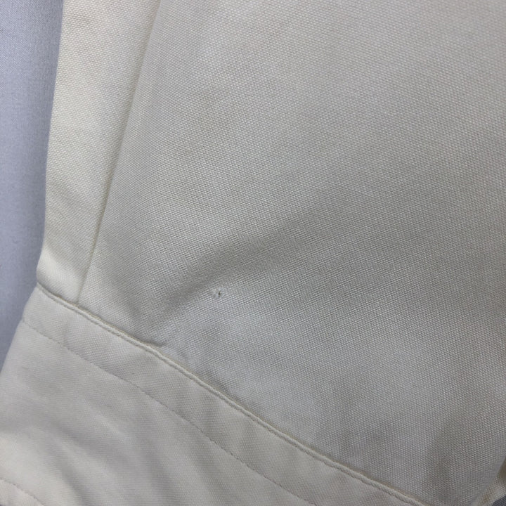 Ralph Lauren YARMOUTH long sleeve button down shirt, men's XL size cotton ivory Vintage Second Hand
