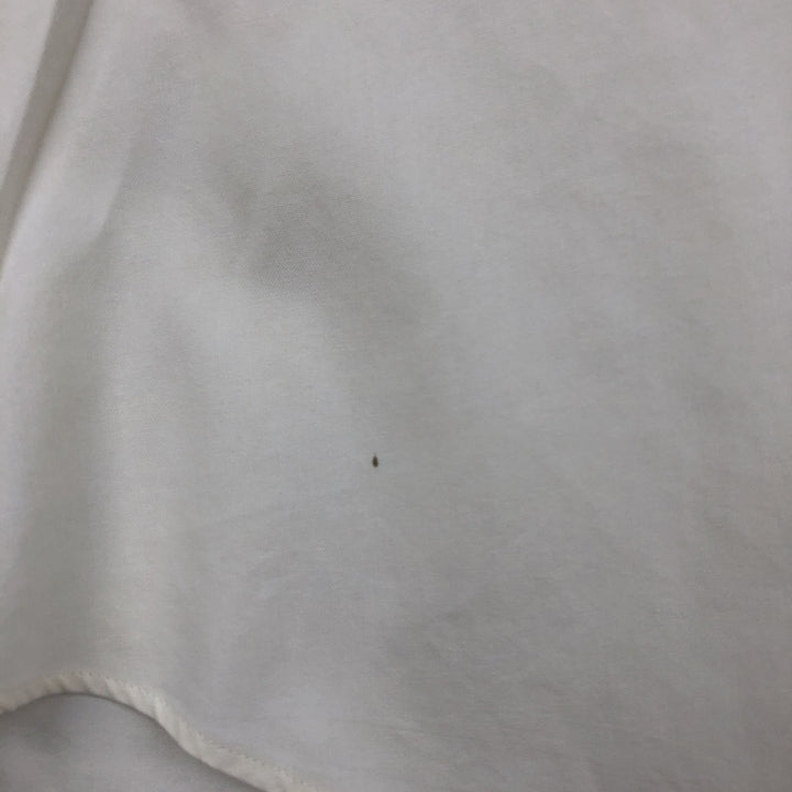 Ralph Lauren YARMOUTH long sleeve button down shirt, men's XL size cotton ivory Vintage Second Hand