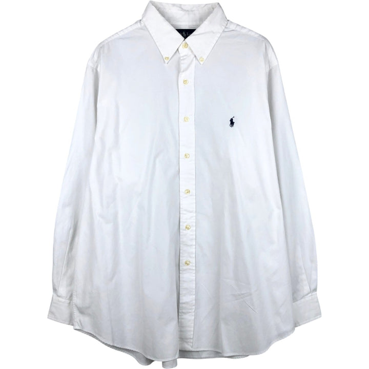 Ralph Lauren Classic Fit Long Sleeve Button Down Shirt Men's XXL cotton white type Vintage Second Hand