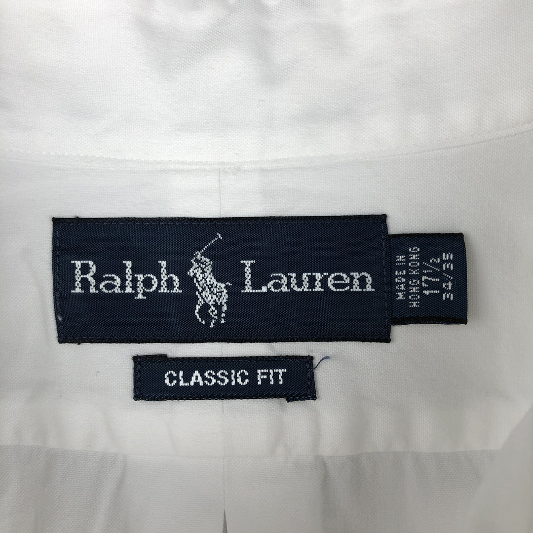 Ralph Lauren Classic Fit Long Sleeve Button Down Shirt Men's XXL cotton white type Vintage Second Hand
