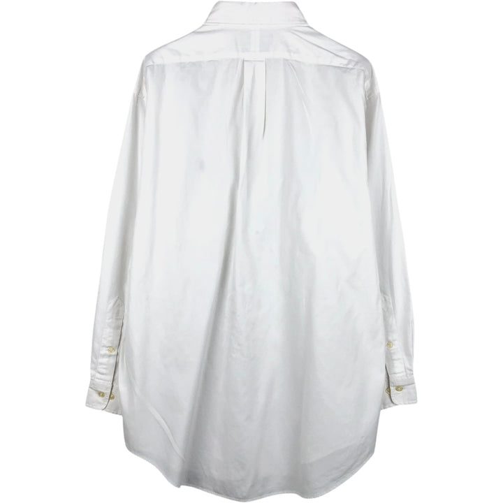 Ralph Lauren YARMOUTH Long Sleeve Button Down Shirt Men's XL Button Down cotton white type Vintage Second Hand