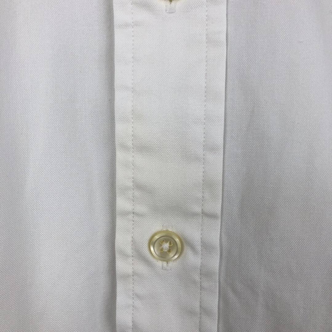 Ralph Lauren YARMOUTH Long Sleeve Button Down Shirt Men's XL Button Down cotton white type Vintage Second Hand