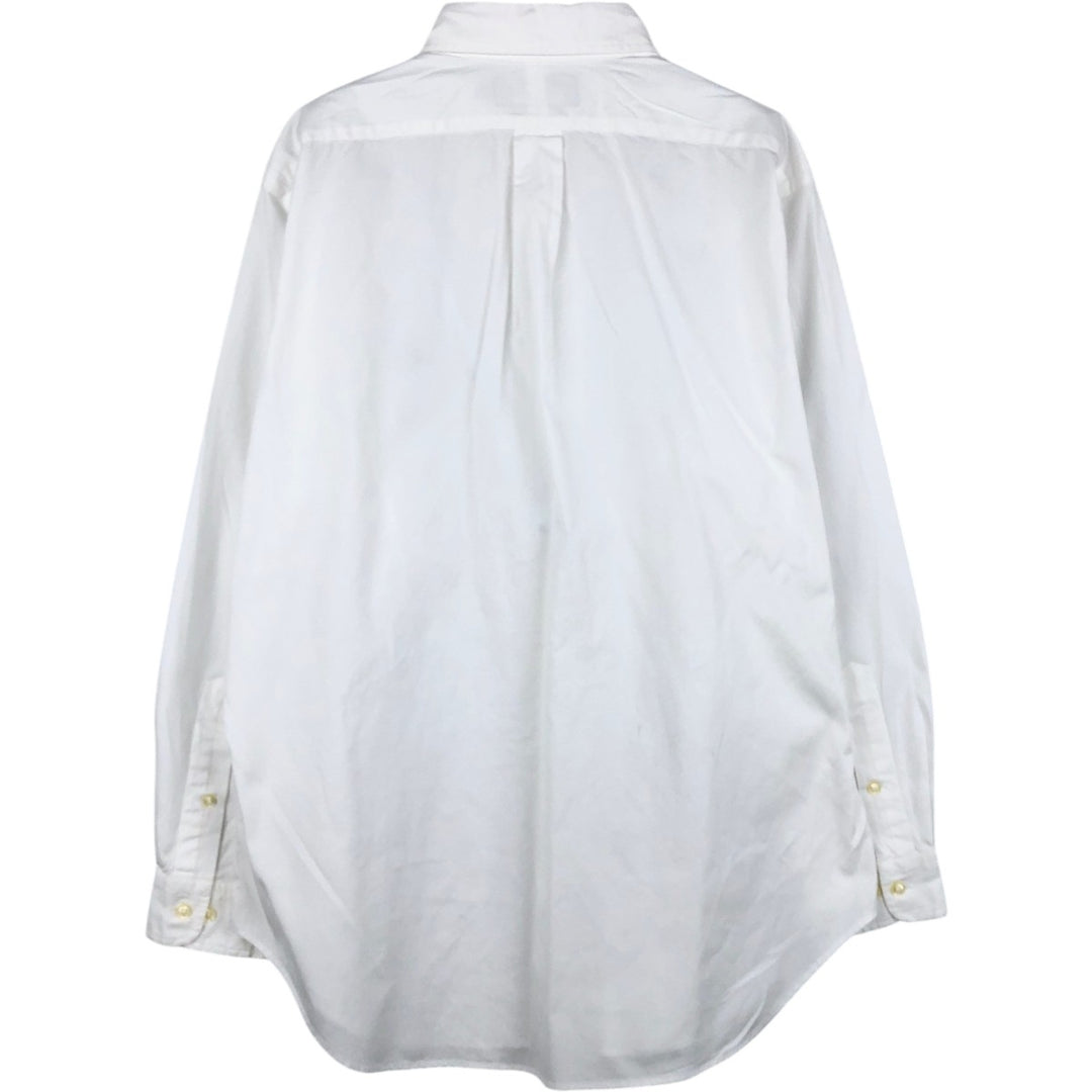 Ralph Lauren Classic Fit Long Sleeve Button Down Shirt, Men's Size L Organic cotton white type Vintage Second Hand