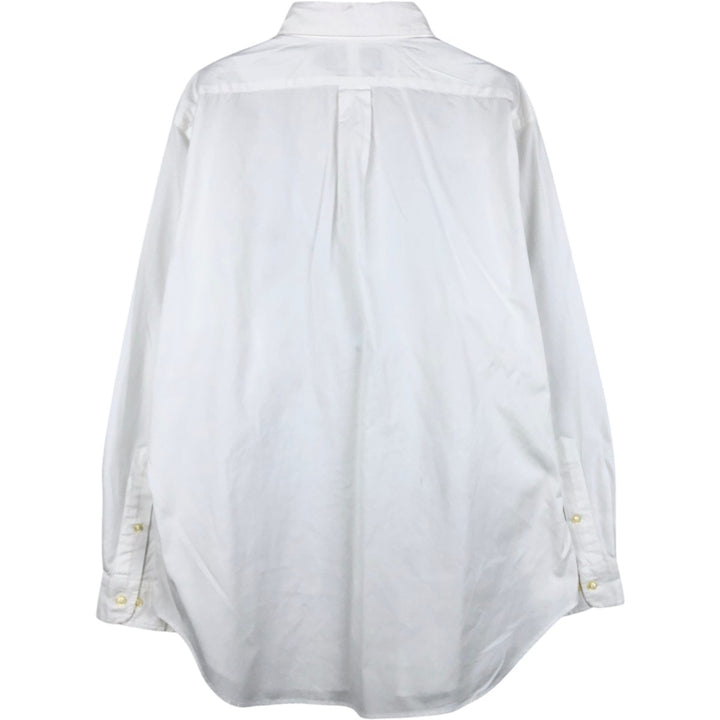 Ralph Lauren Classic Fit Long Sleeve Button Down Shirt, Men's Size L Organic cotton white type Vintage Second Hand