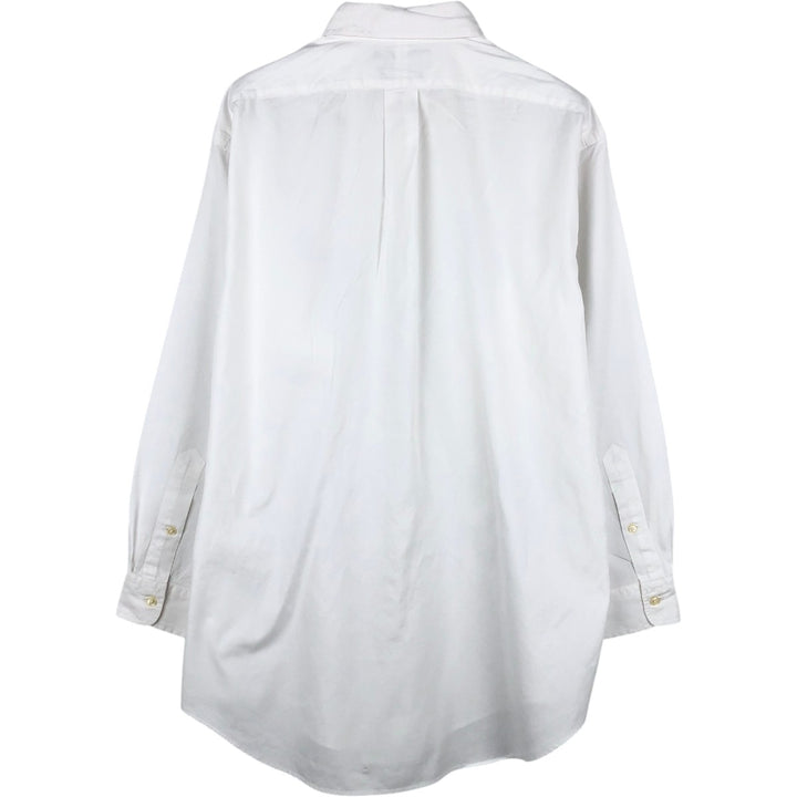 Ralph Lauren YARMOUTH long sleeve button down shirt, men's XL size cotton white type Vintage Second Hand