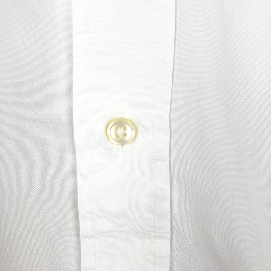 Ralph Lauren YARMOUTH long sleeve button down shirt, men's XL size cotton white type Vintage Second Hand