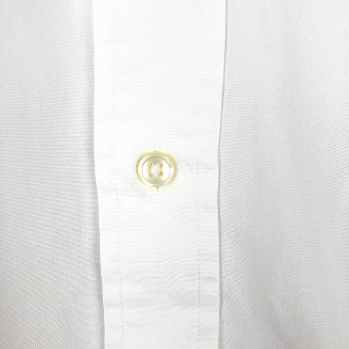 Ralph Lauren YARMOUTH long sleeve button down shirt, men's XL size cotton white type Vintage Second Hand