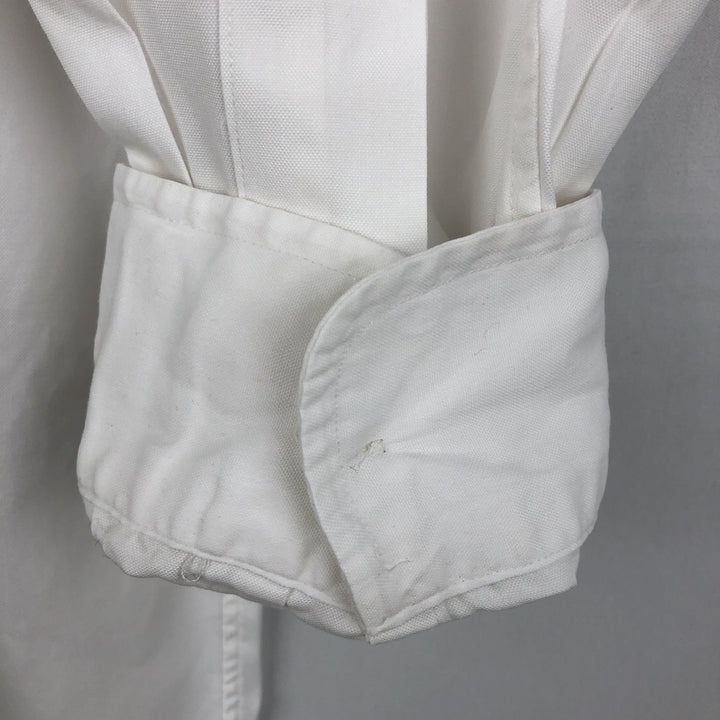 Ralph Lauren YARMOUTH long sleeve button down shirt, men's XL size cotton white type Vintage Second Hand
