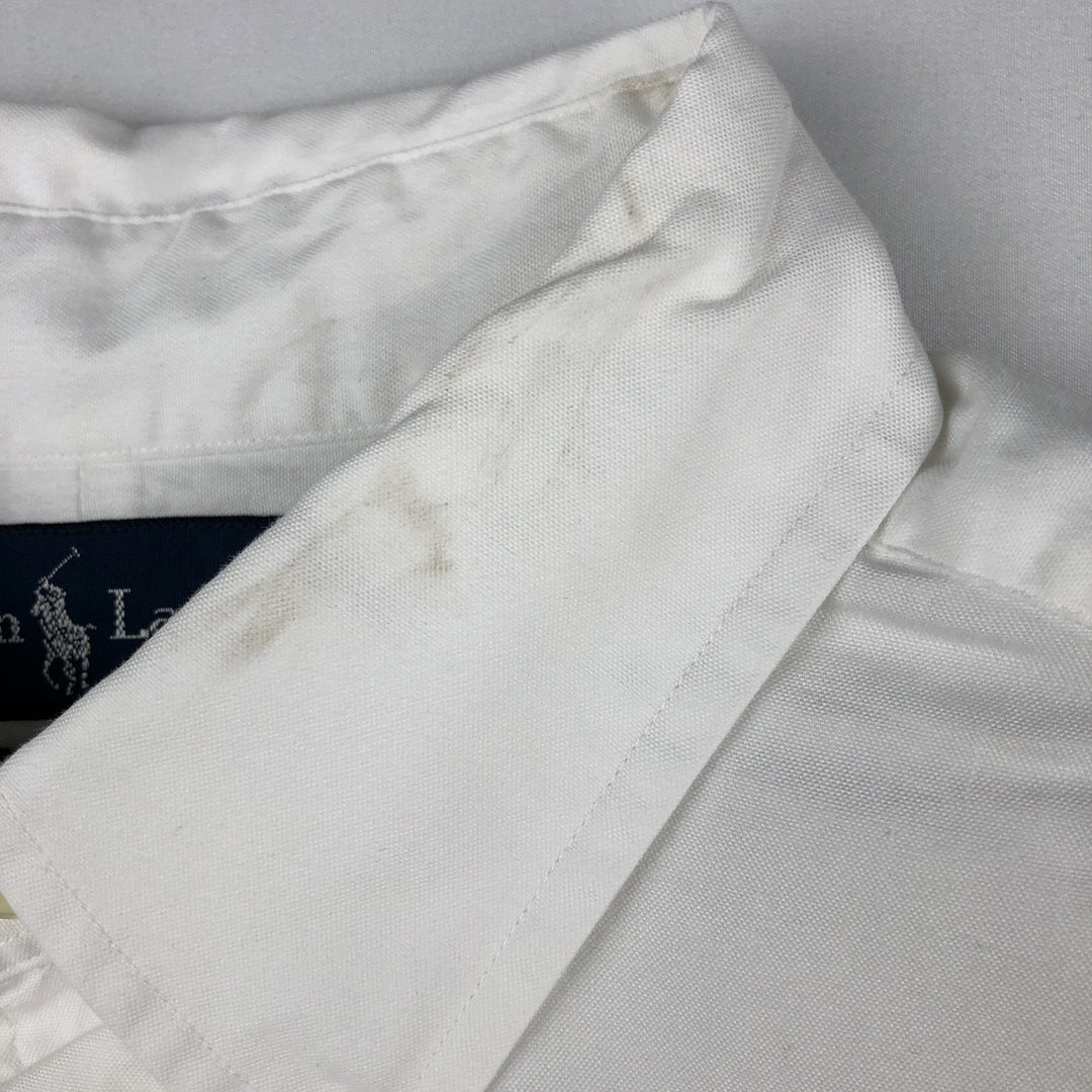 Ralph Lauren Classic Fit Long Sleeve Button Down Shirt Men's XXL cotton white type Vintage Second Hand