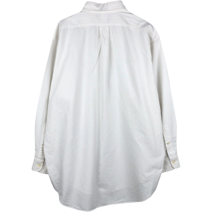 Ralph Lauren YARMOUTH long sleeve button down shirt, men's XXL size cotton white type Vintage Second Hand
