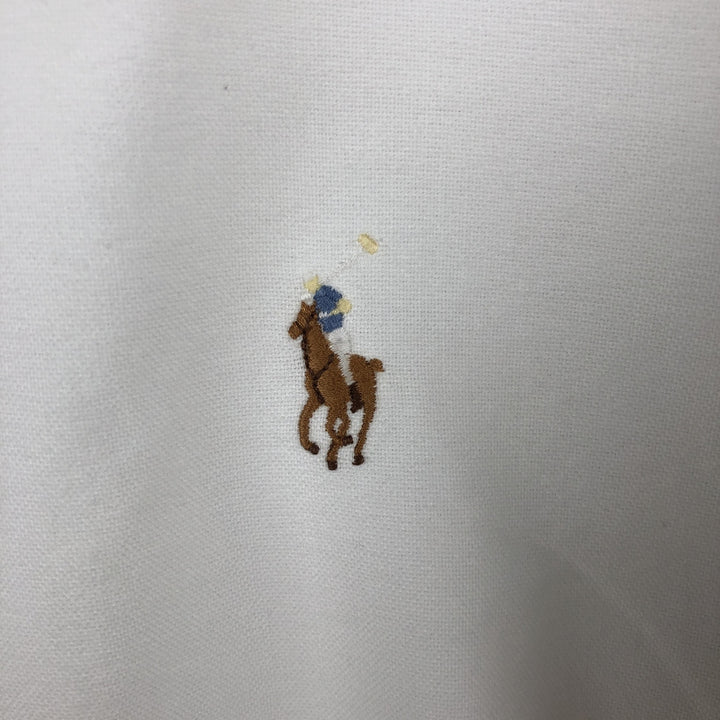 Ralph Lauren YARMOUTH long sleeve button down shirt, men's XXL size cotton white type Vintage Second Hand