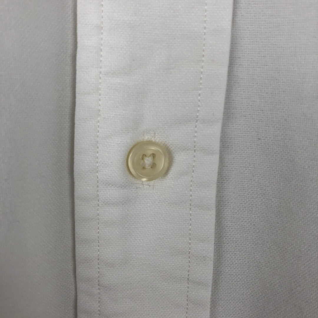 Ralph Lauren YARMOUTH long sleeve button down shirt, men's XXL size cotton white type Vintage Second Hand