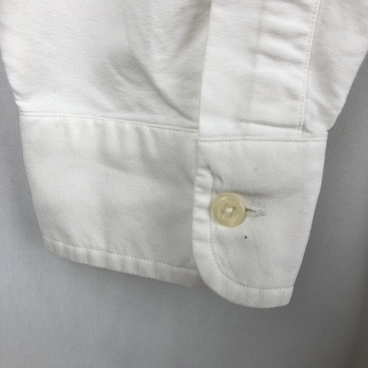 Ralph Lauren YARMOUTH long sleeve button down shirt, men's XXL size cotton white type Vintage Second Hand