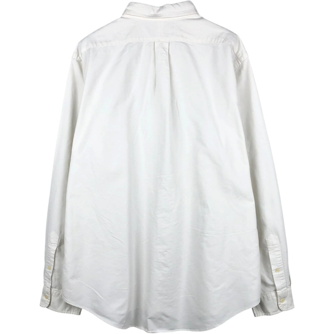 Ralph Lauren long sleeve button down shirt, men's XL size cotton white type Vintage Second Hand