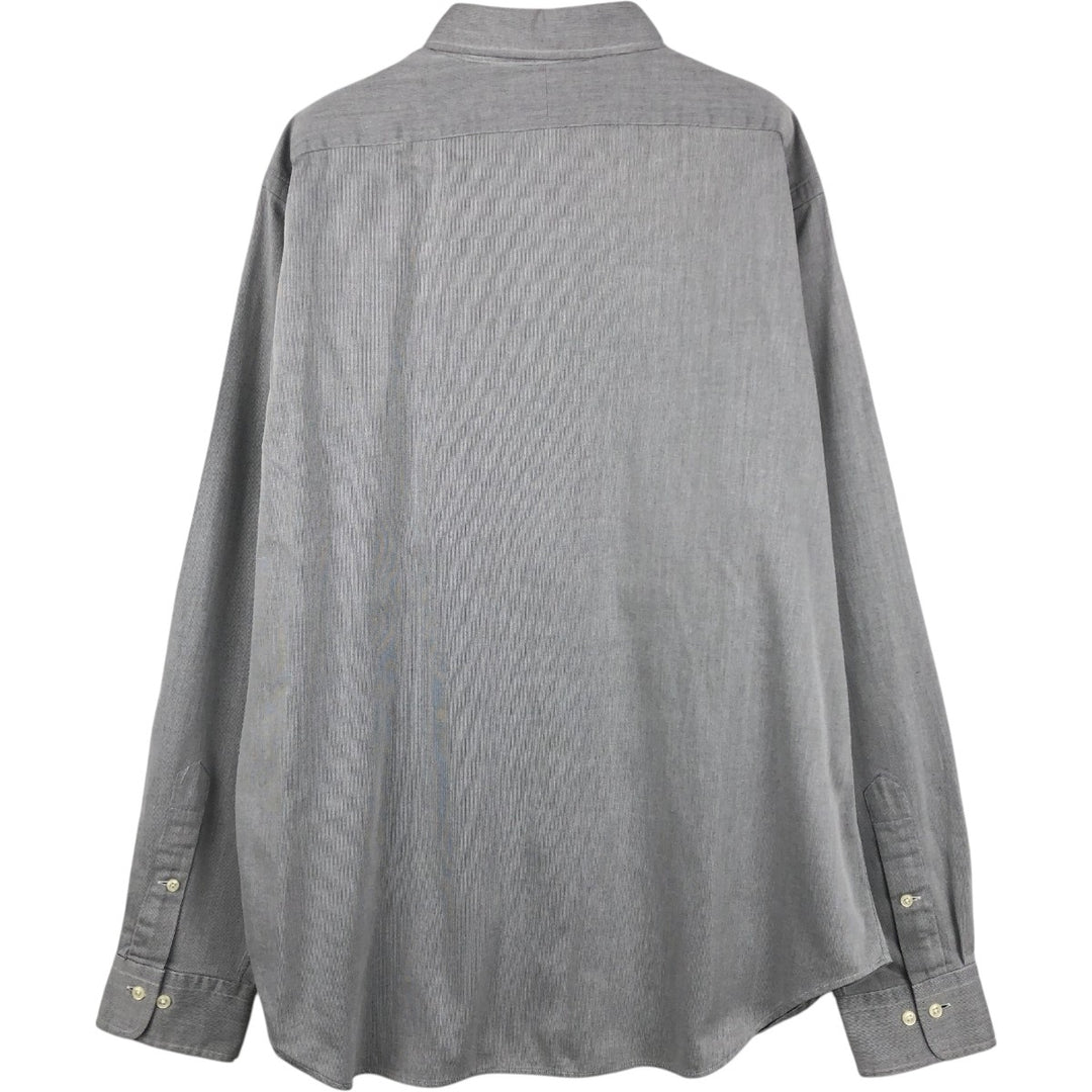 Ralph Lauren POLO by Ralph Lauren ANDREW long sleeve cotton shirt, men's XL size cotton gray type Vintage Second Hand