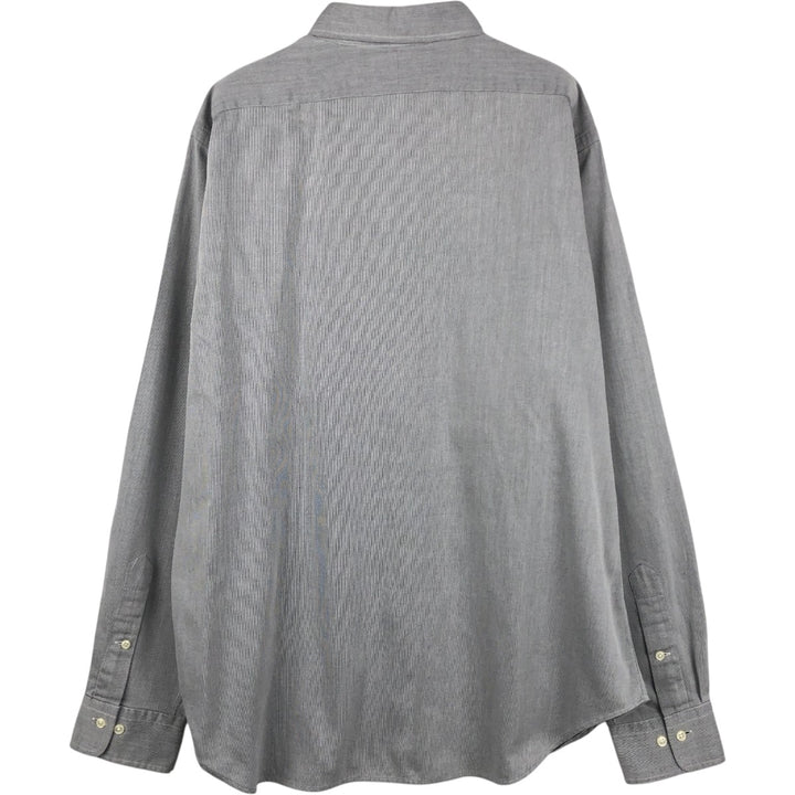 Ralph Lauren POLO by Ralph Lauren ANDREW long sleeve cotton shirt, men's XL size cotton gray type Vintage Second Hand