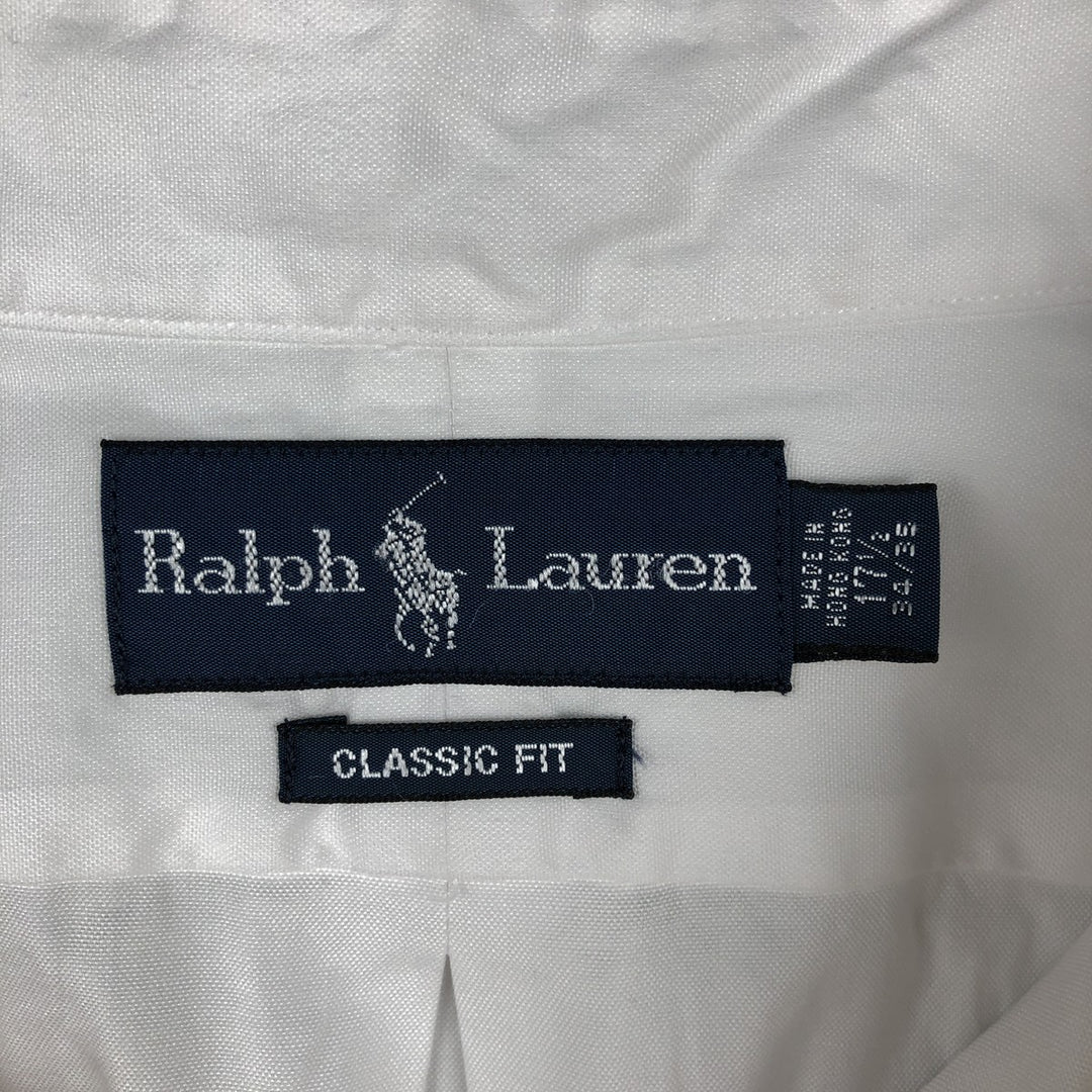 Ralph Lauren Classic Fit Long Sleeve Button Down Shirt Men's XXL cotton white type Vintage Second Hand