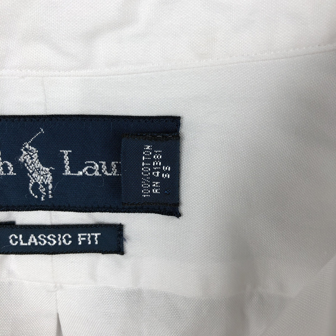 Ralph Lauren Classic Fit Long Sleeve Button Down Shirt Men's XXL cotton white type Vintage Second Hand