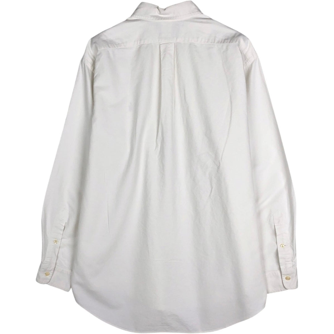Ralph Lauren YARMOUTH long sleeve button down shirt, men's XL size cotton white type Vintage Second Hand
