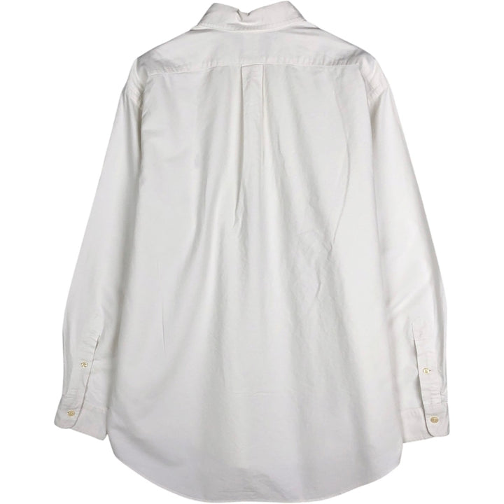 Ralph Lauren YARMOUTH long sleeve button down shirt, men's XL size cotton white type Vintage Second Hand