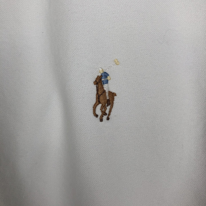 Ralph Lauren YARMOUTH long sleeve button down shirt, men's XL size cotton white type Vintage Second Hand