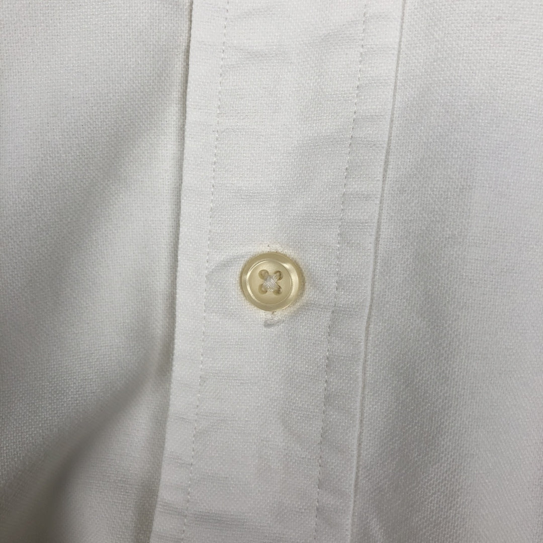 Ralph Lauren YARMOUTH long sleeve button down shirt, men's XL size cotton white type Vintage Second Hand