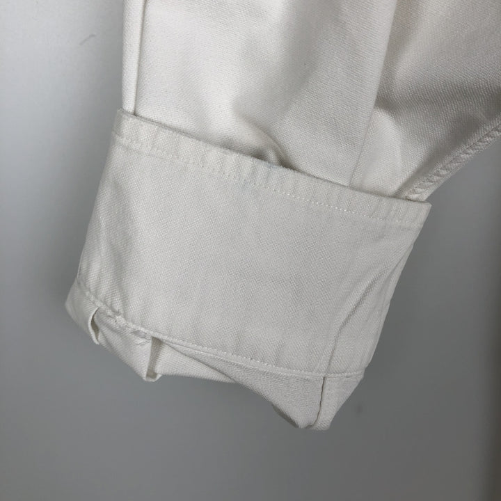 Ralph Lauren YARMOUTH long sleeve button down shirt, men's XL size cotton white type Vintage Second Hand