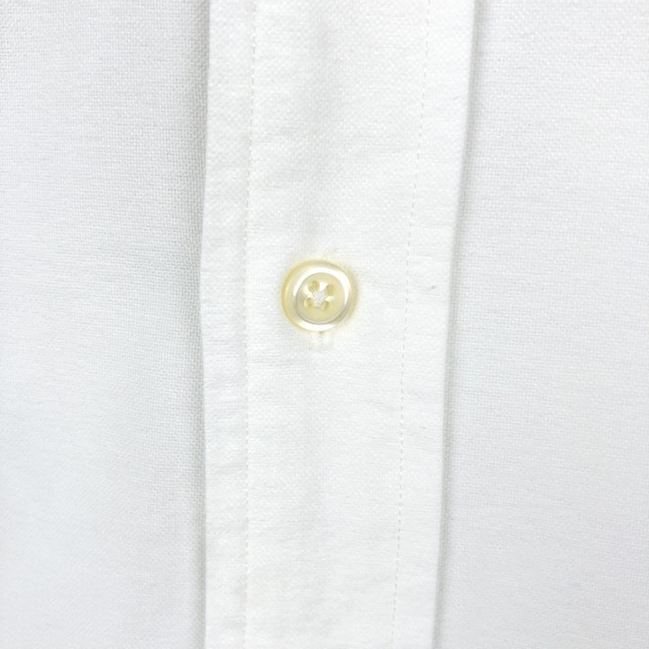 90'S Ralph Lauren YARMOUTH Long-Sleeve Button-Down Shirt, Men's Size L (approx.), Vintage Button-Down cotton white type Vintage Second Hand