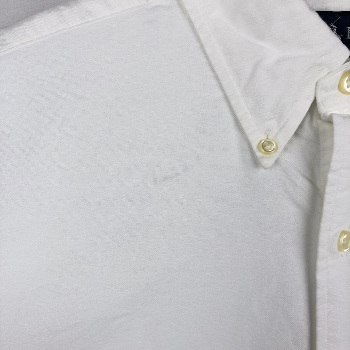 90'S Ralph Lauren YARMOUTH Long-Sleeve Button-Down Shirt, Men's Size L (approx.), Vintage Button-Down cotton white type Vintage Second Hand