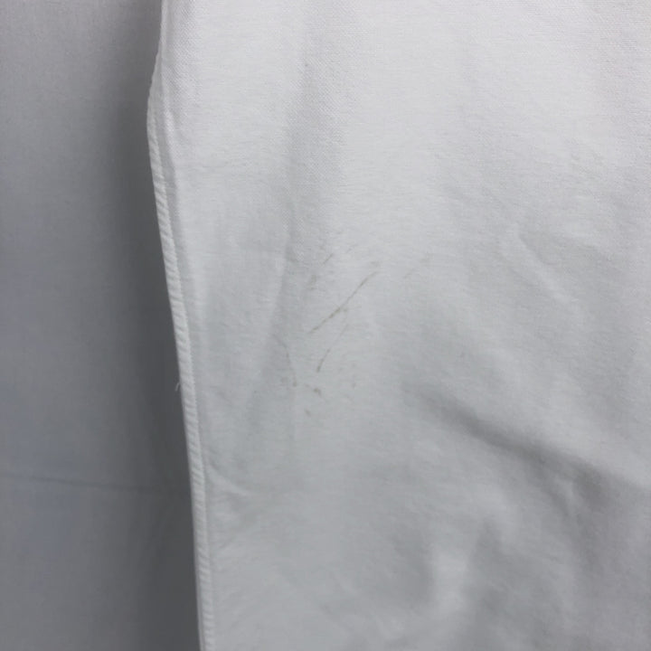 90'S Ralph Lauren YARMOUTH Long-Sleeve Button-Down Shirt, Men's Size L (approx.), Vintage Button-Down cotton white type Vintage Second Hand