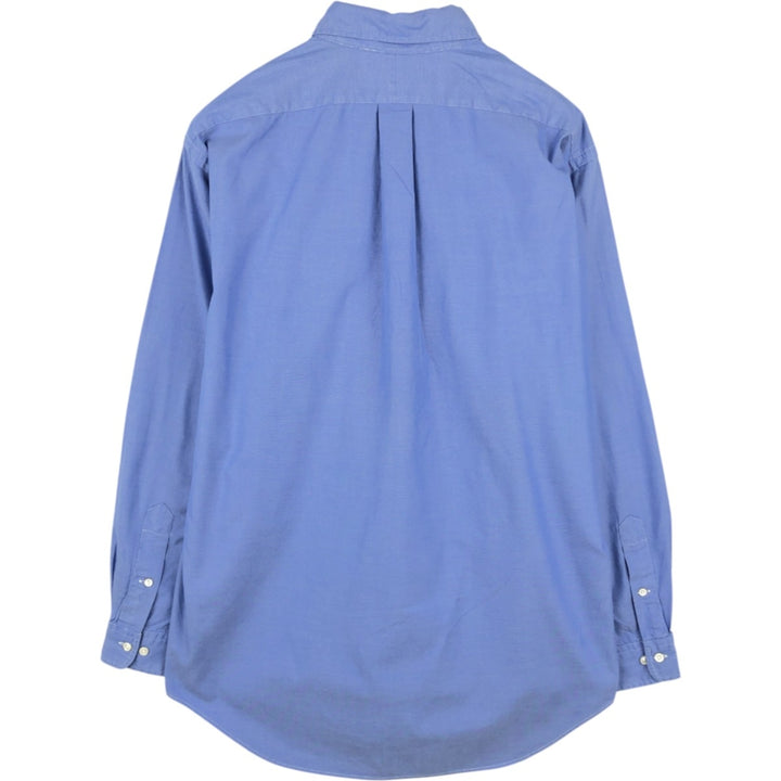 90'S Ralph Lauren YARMOUTH Long-Sleeve Button-Down Shirt, Men's Size L (approx.), Vintage Button-Down cotton Blue type light blue Vintage Second Hand