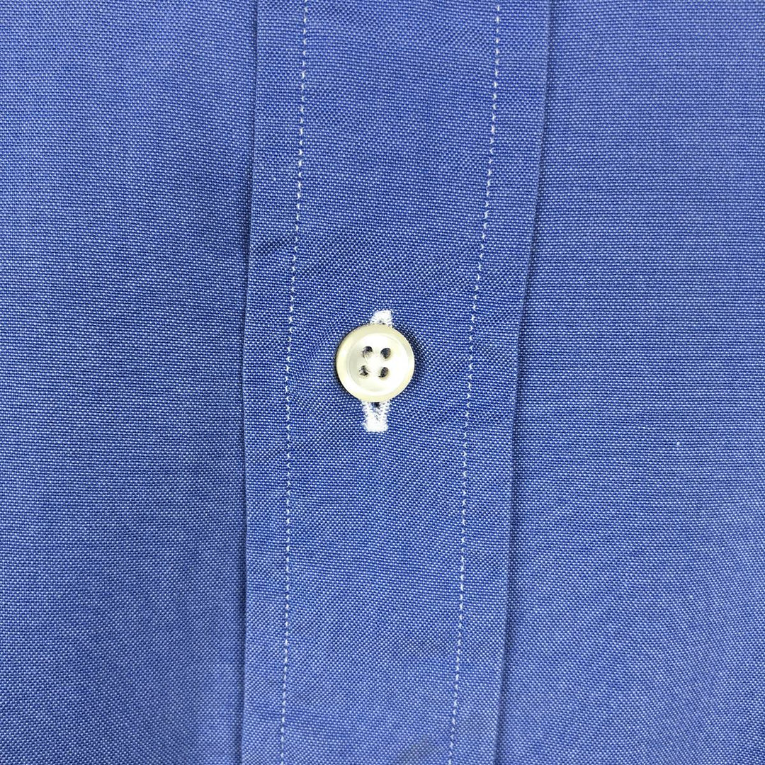 90'S Ralph Lauren YARMOUTH Long-Sleeve Button-Down Shirt, Men's Size L (approx.), Vintage Button-Down cotton Blue type light blue Vintage Second Hand