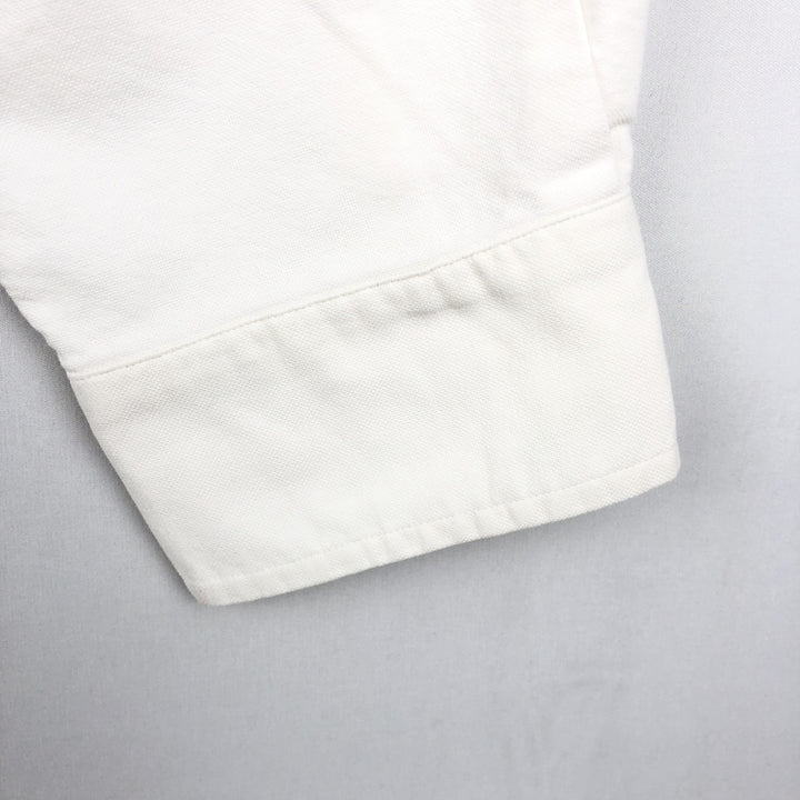 90'S Ralph Lauren YARMOUTH Long-Sleeve Button-Down Shirt, Men's Size L (approx.), Vintage Button-Down cotton white type Vintage Second Hand