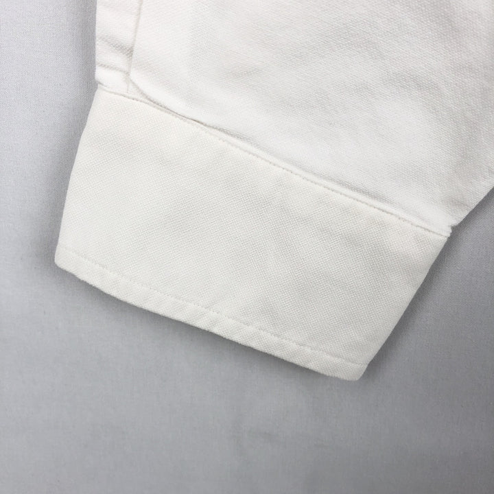 90'S Ralph Lauren YARMOUTH Long-Sleeve Button-Down Shirt, Men's Size L (approx.), Vintage Button-Down cotton white type Vintage Second Hand