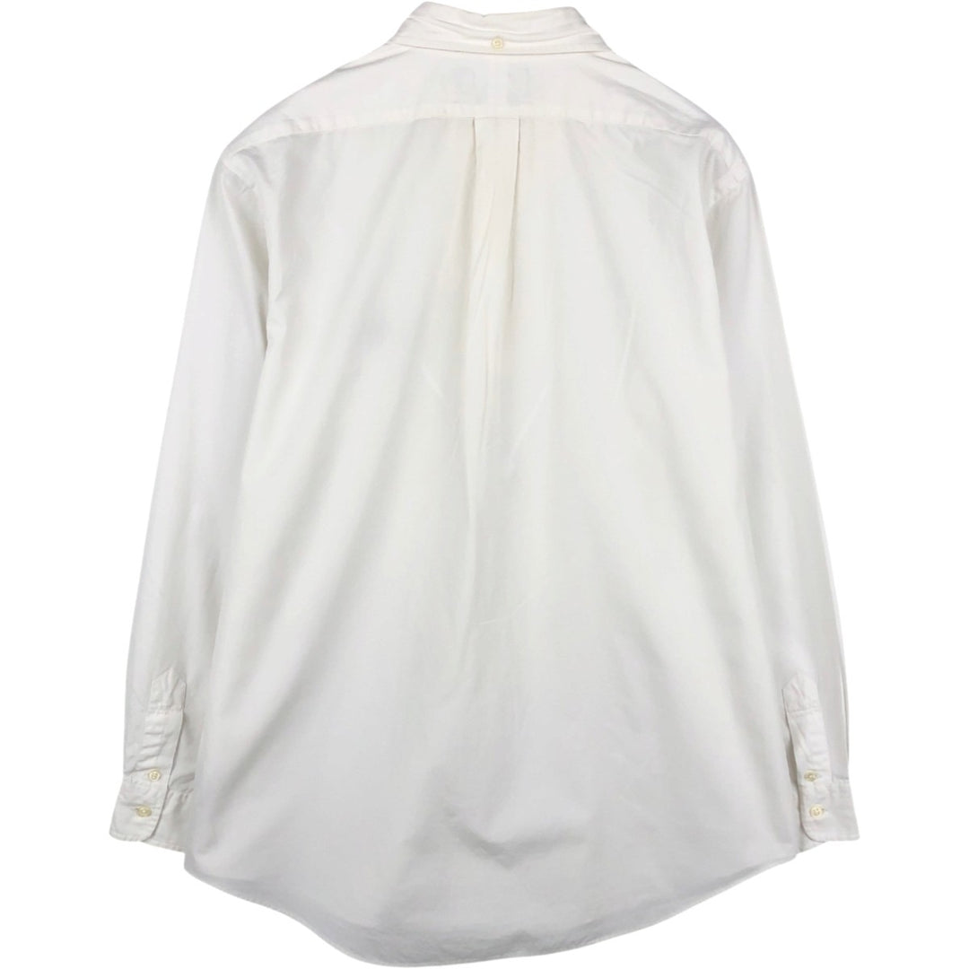 Ralph Lauren POLO by Ralph Lauren CUSTOM FIT Long-Sleeve Button-Down Shirt, Men's Size L (equivalent) cotton white type Vintage Second Hand
