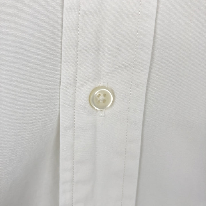 Ralph Lauren POLO by Ralph Lauren CUSTOM FIT Long-Sleeve Button-Down Shirt, Men's Size L (equivalent) cotton white type Vintage Second Hand
