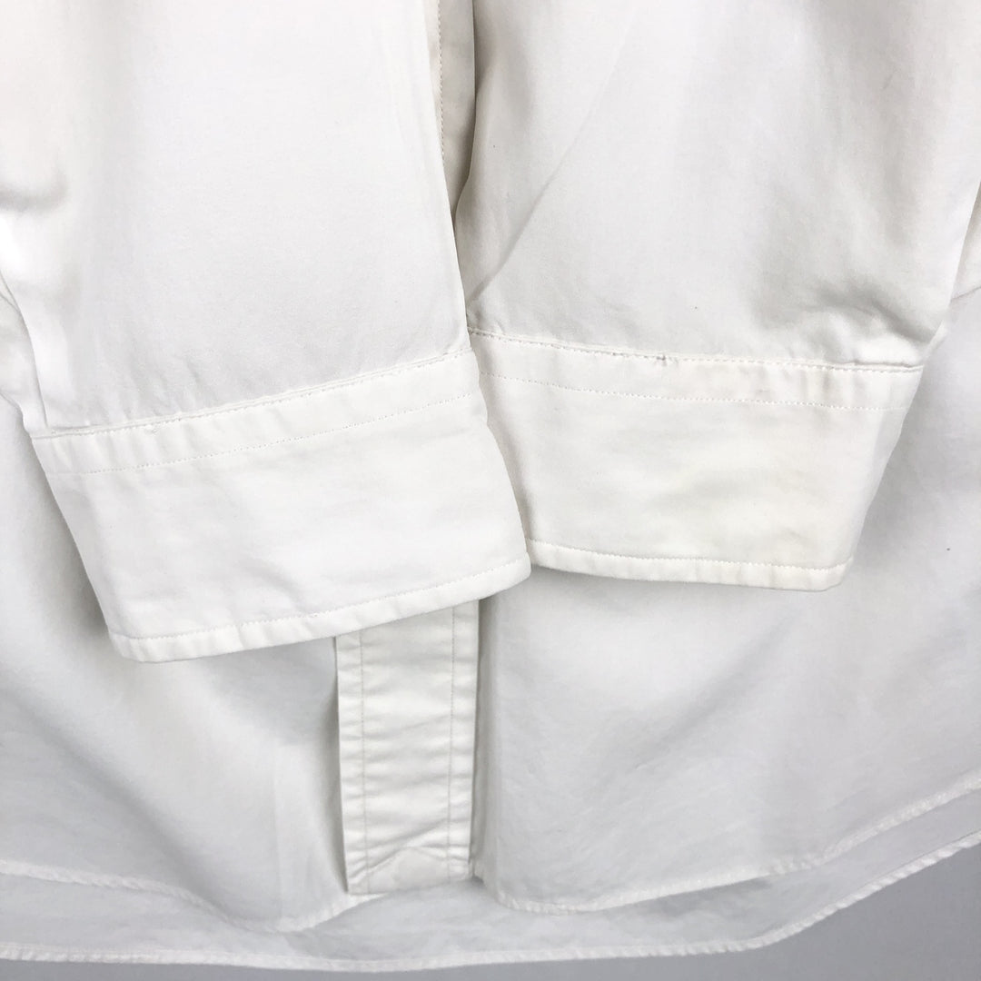 Ralph Lauren POLO by Ralph Lauren CUSTOM FIT Long-Sleeve Button-Down Shirt, Men's Size L (equivalent) cotton white type Vintage Second Hand