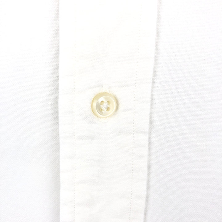 90'S Ralph Lauren YARMOUTH Long-Sleeve Button-Down Shirt, Men's Size L (approx.), Vintage Button-Down cotton white type Vintage Second Hand