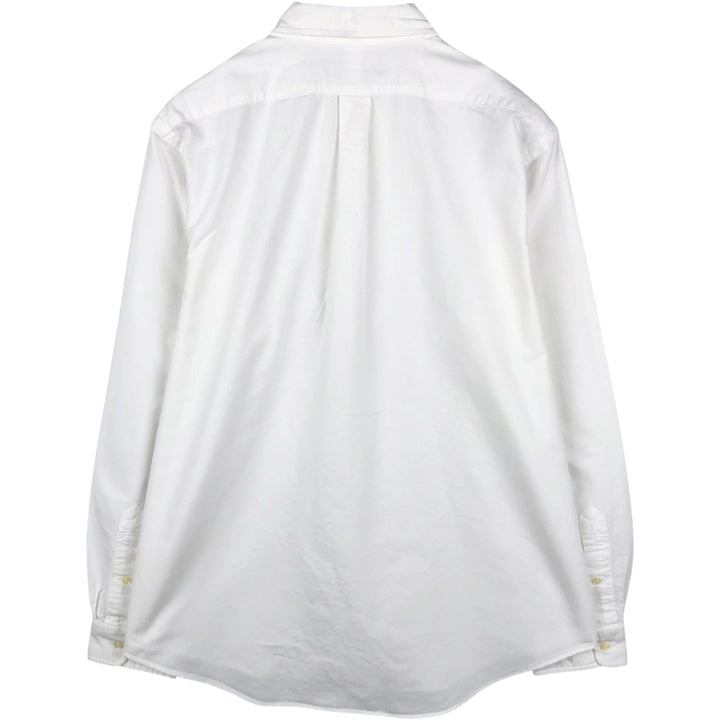 Ralph Lauren CUSTOM FIT Long-Sleeve Button-Down Shirt, Men's XL (approx.), Button-Down Oxford Style cotton white type Vintage Second Hand