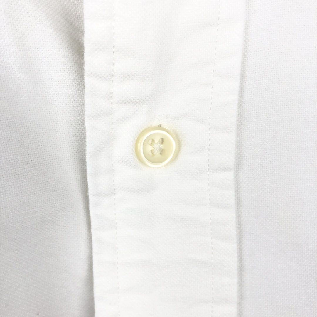 Ralph Lauren CUSTOM FIT Long-Sleeve Button-Down Shirt, Men's XL (approx.), Button-Down Oxford Style cotton white type Vintage Second Hand