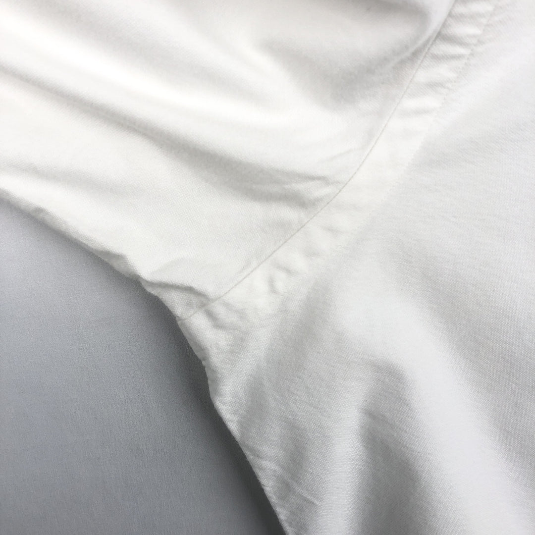 Ralph Lauren CUSTOM FIT Long-Sleeve Button-Down Shirt, Men's XL (approx.), Button-Down Oxford Style cotton white type Vintage Second Hand
