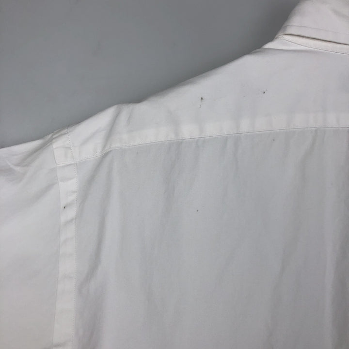 Ralph Lauren YARMOUTH long sleeve button down shirt, men's XL size cotton white type Vintage Second Hand