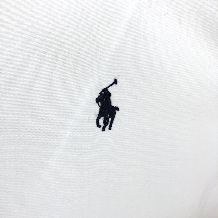 90'S Ralph Lauren CUSTOM FIT Long-Sleeve Button-Down Shirt, Men's Size L (approx.), Vintage Button-Down cotton white type Vintage Second Hand