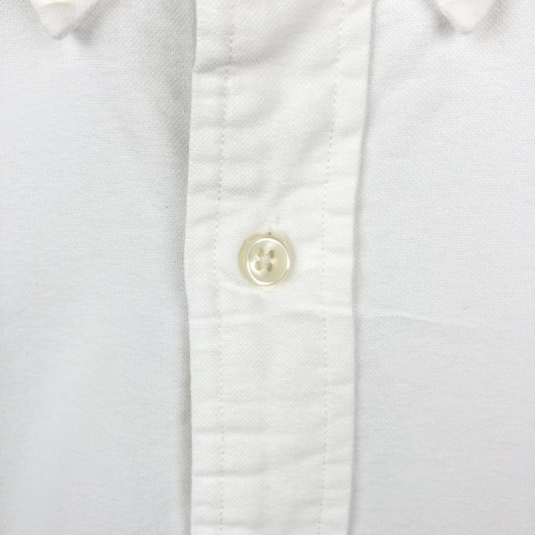 90'S Ralph Lauren CUSTOM FIT Long-Sleeve Button-Down Shirt, Men's XL (approx.), Vintage Button-Down Style cotton white type Vintage Second Hand